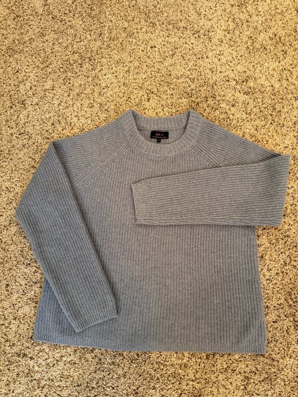 NWOT Quince Mongolian Cashmere Fisherman Crewneck Sweater- Woman's size Medium